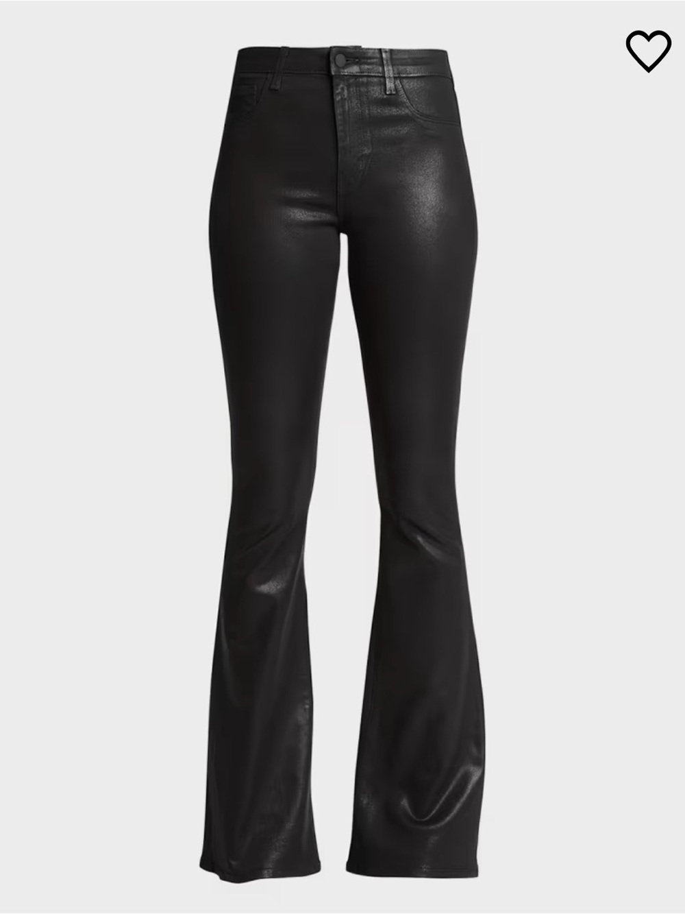 High rise flare black jeans